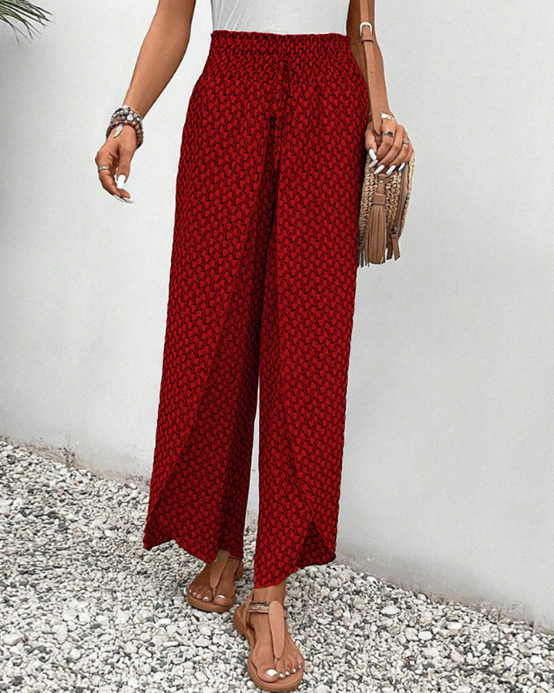 Susy | Women's Pants with Geometric Print