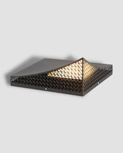 Modern Semi-Pyramid Solar Lights Outdoor with Intelligent Sensor & IP65 Waterproof-3