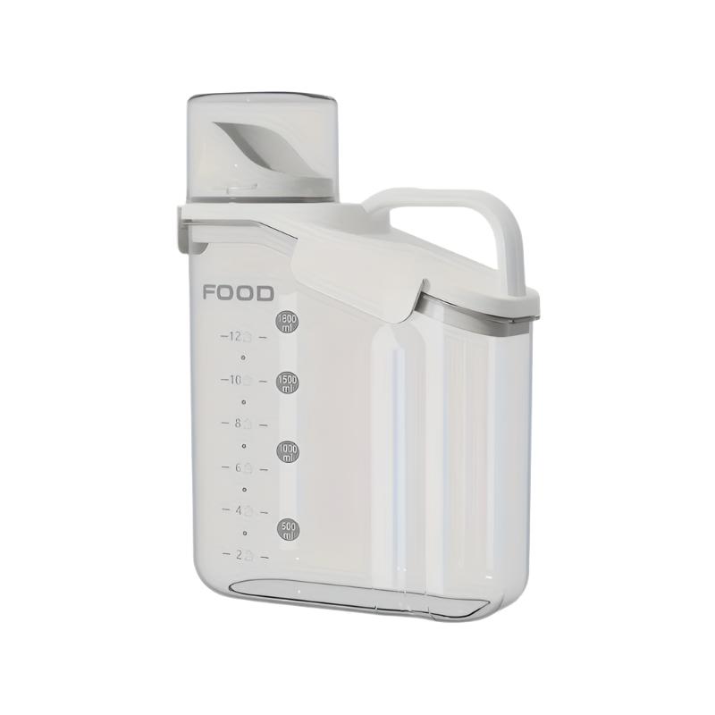 Moisture -resistant pet food container with measuring cup - Freshbite