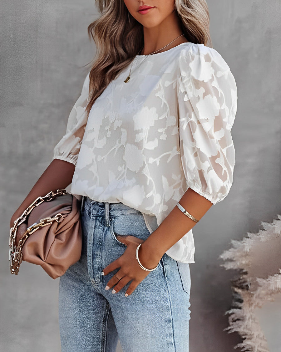 Airli | Blouse with Puff Sleeve