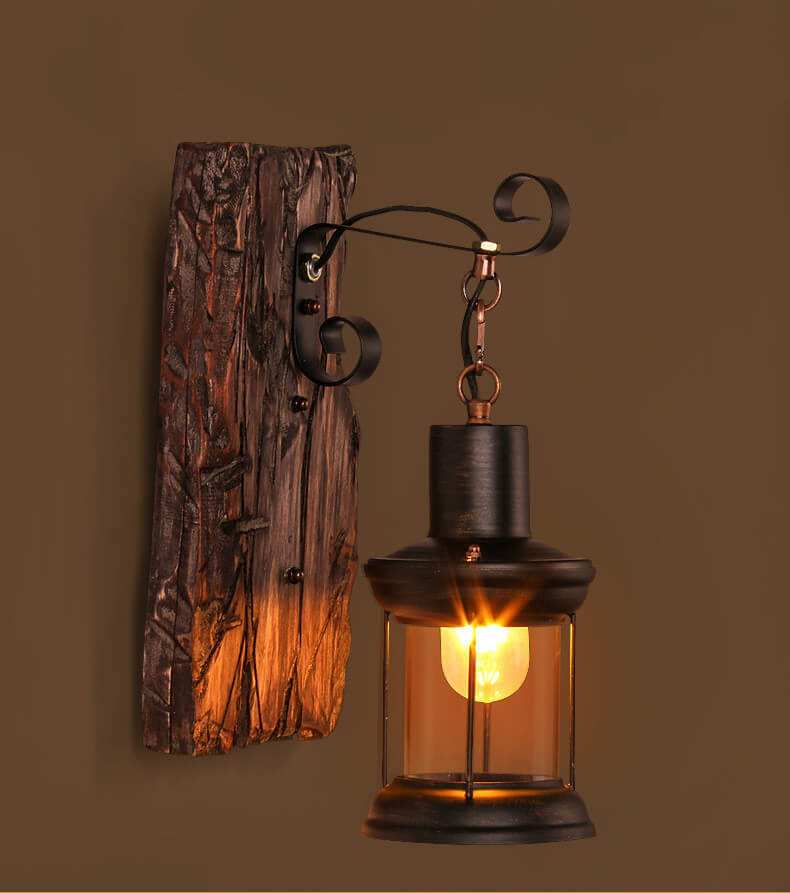 ClearBeam - Glass and Iron Sconce-2