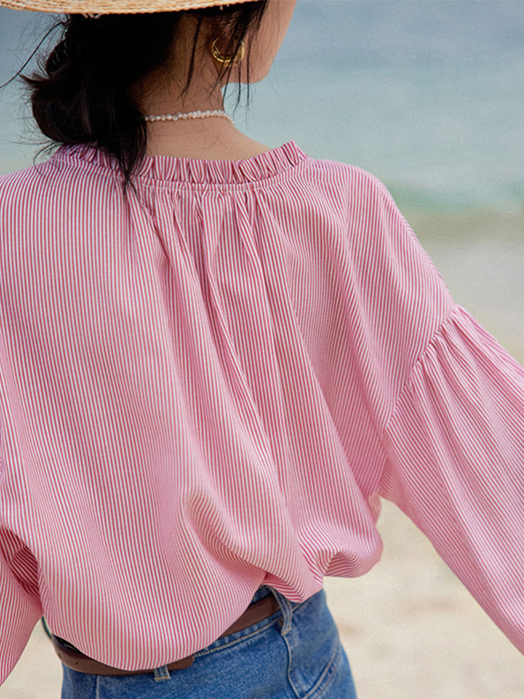 Eleanor | Classic Crew Neck Striped Top