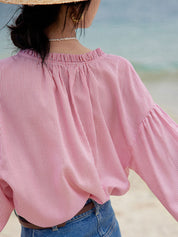 Eleanor | Classic Crew Neck Striped Top
