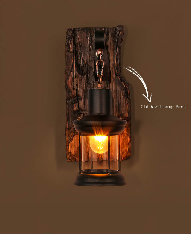 ClearBeam - Glass and Iron Sconce-4