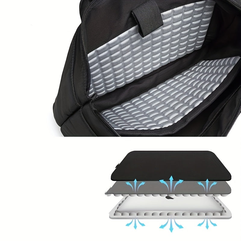 EdgeGuard | Shockproof Laptop Briefcase with Trolley Strap