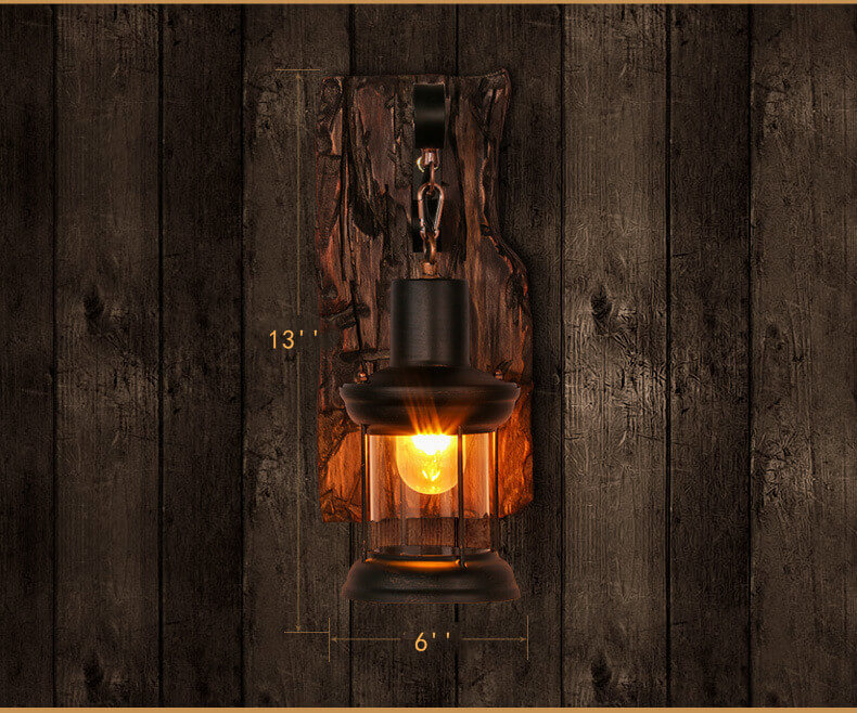 ClearBeam - Glass and Iron Sconce-5