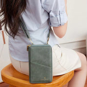 Valery | RFID-blocking passport holder with shoulder strap