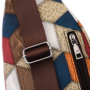 Nancy | Geometric Sling Bag with Multiple Zipper Pockets