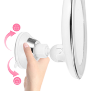 10x Magnifying LED Vanity Mirror 360° Rotation with Lights-5