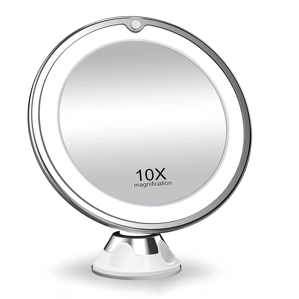  10x Magnifying LED Vanity Mirror 360° Rotation with Lights-1