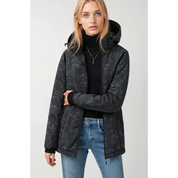 Women printed zipper winter jacket | Hood-2