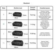 Calming dog bed with Memory Foam - Charlie