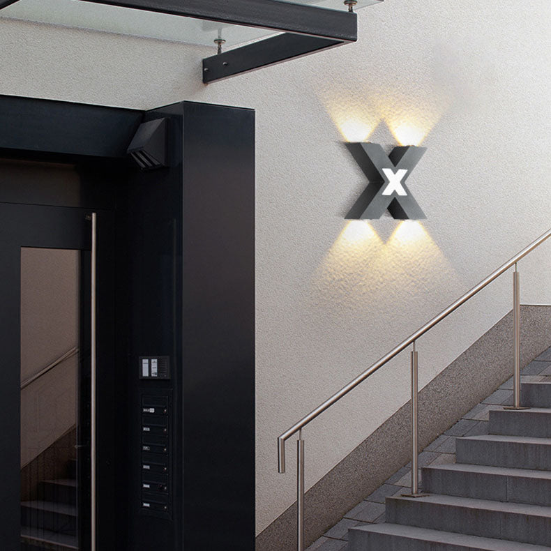QuadBeam – Waterproof X-Shape LED Wall Light for Exterior Use-4