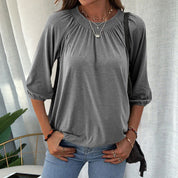 Delilah | Versatile Classic Crew Neck Shirt