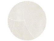 Modern geometric round rug