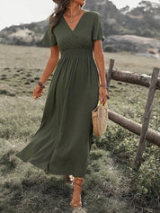Hailey | Elegant V-neck Long Bohemian Dress