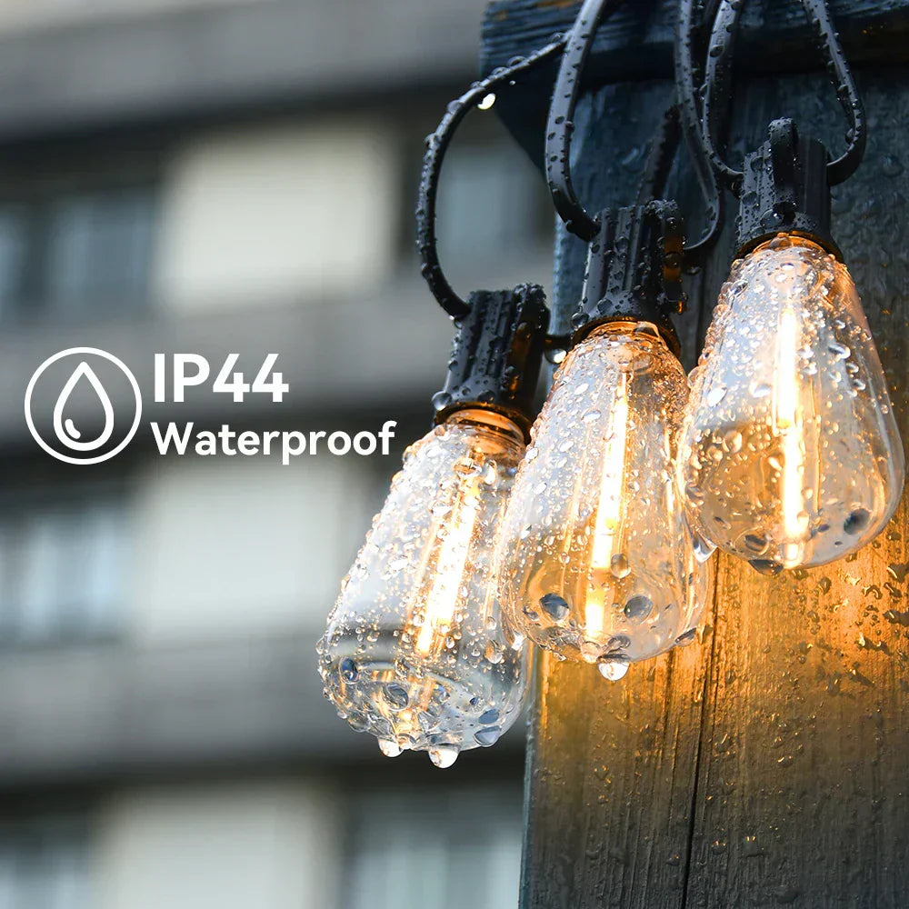 TwinkleRain | Versatile Outdoor & Indoor Waterproof LED String Lights
