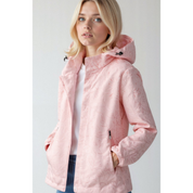 Women printed zipper winter jacket | Hood-6