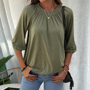 Delilah | Versatile Classic Crew Neck Shirt