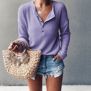Annalisa | Versatile V-Neck Design Shirts