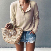 Annalisa | Versatile V-Neck Design Shirts