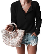 Annalisa | Versatile V-Neck Design Shirts