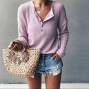 Annalisa | Versatile V-Neck Design Shirts