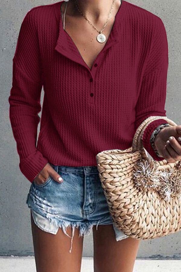 Annalisa | Versatile V-Neck Design Shirts