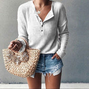 Annalisa | Versatile V-Neck Design Shirts