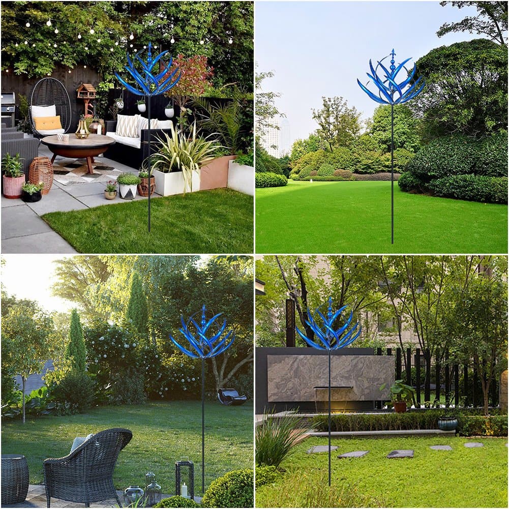 Elegant Garden Wind Spinner – Weather-Resistant Stainless Steel Decorative Accent for Outdoor Spaces, 45 cm Diameter-4
