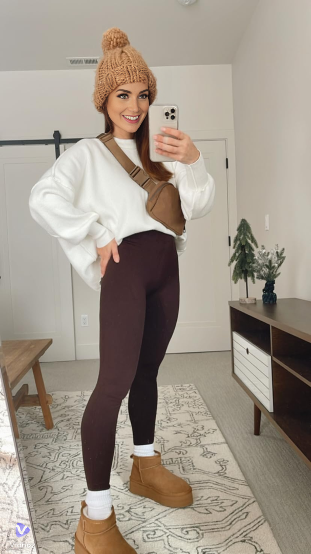 Premium Warm Fleece Leggings - Ava
