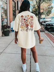 Daisy | Round Neckline T-shirt Dress