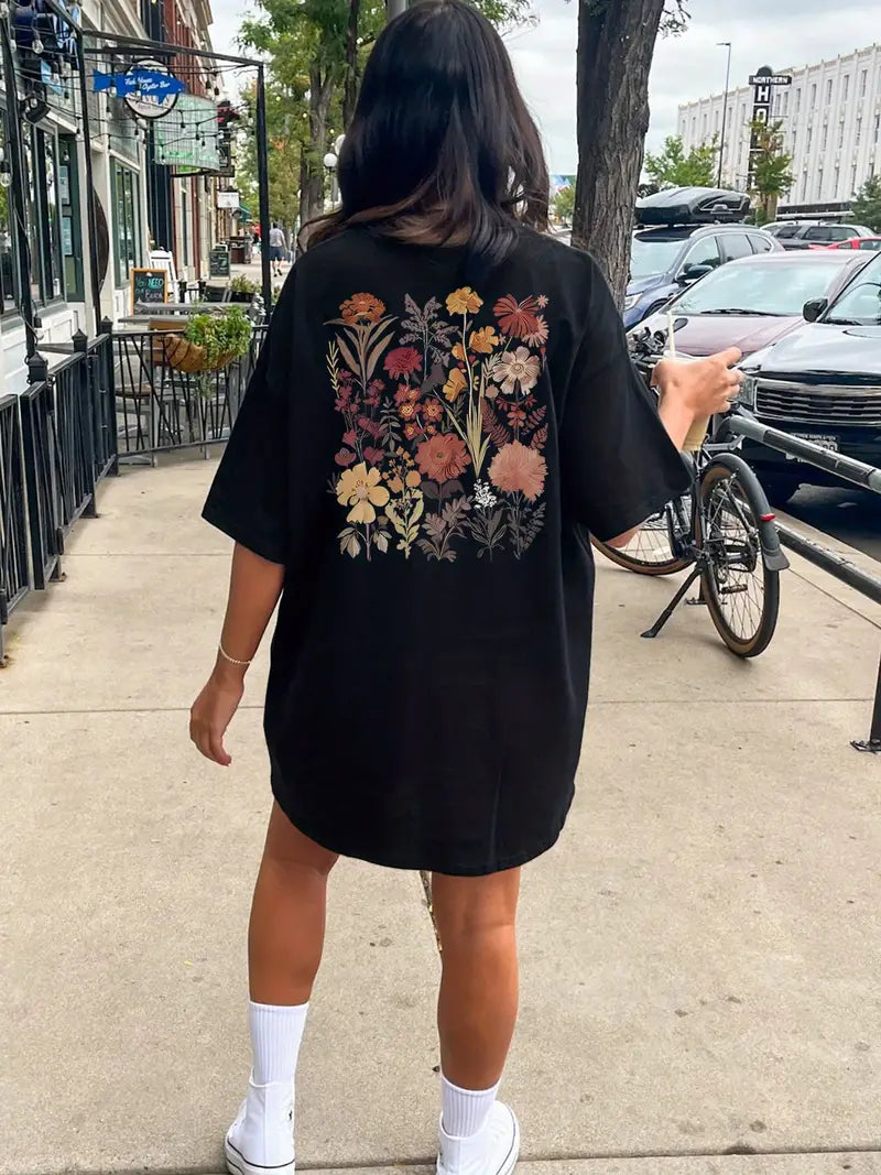 Daisy | Round Neckline T-shirt Dress