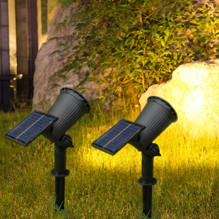 Solar Powered Garden Spotlight - 9 Color LED Solar Spike Lights for Outdoor Security-2