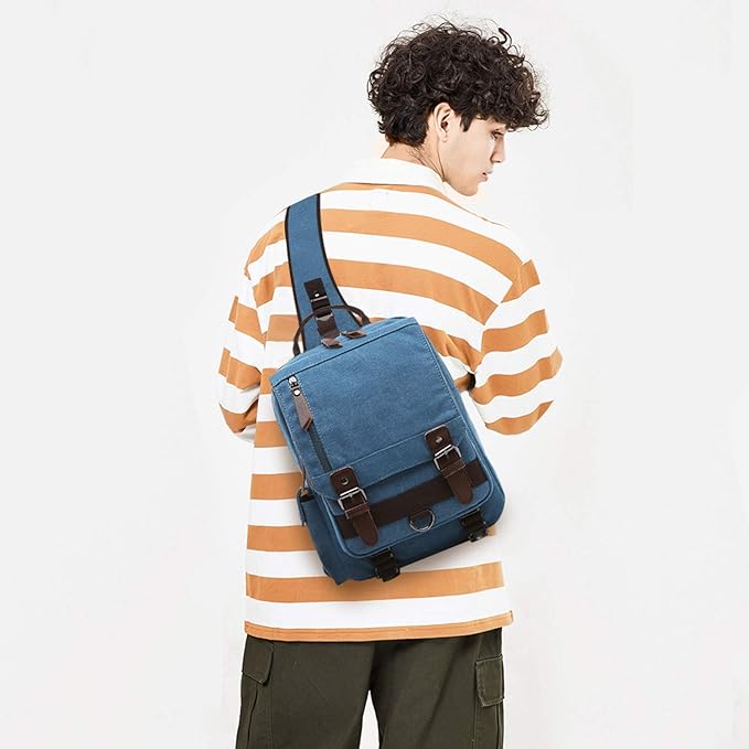 Joshua | Large Compact Everyday Crossbody Sling Bag with Multiple Pockets