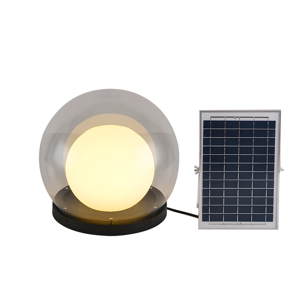 Modern Outdoor Solar Pillar Lamp - Weatherproof Garden Light with Dual-Layer Moonlight Design-6