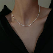 LunaCharm | Elegant Silver Starlight Necklace Set