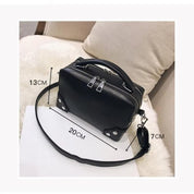 Skylar | Vintage Compact Handbag with Crossbody Strap