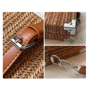 Rain | Trendy Crossbody Box Bag with Metallic Accents