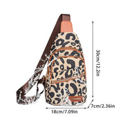 Katie | Chic Leopard Stylish Sling Bag with Multiple Compartments