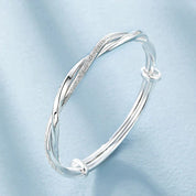 Graceful Glow | Intriguing Sterling Silver Bracelet