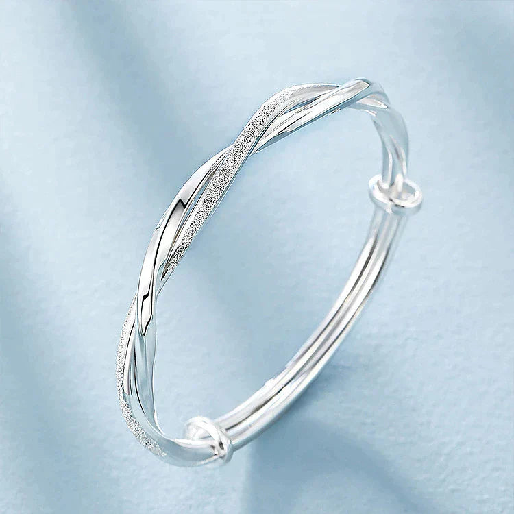 Graceful Glow | Intriguing Sterling Silver Bracelet