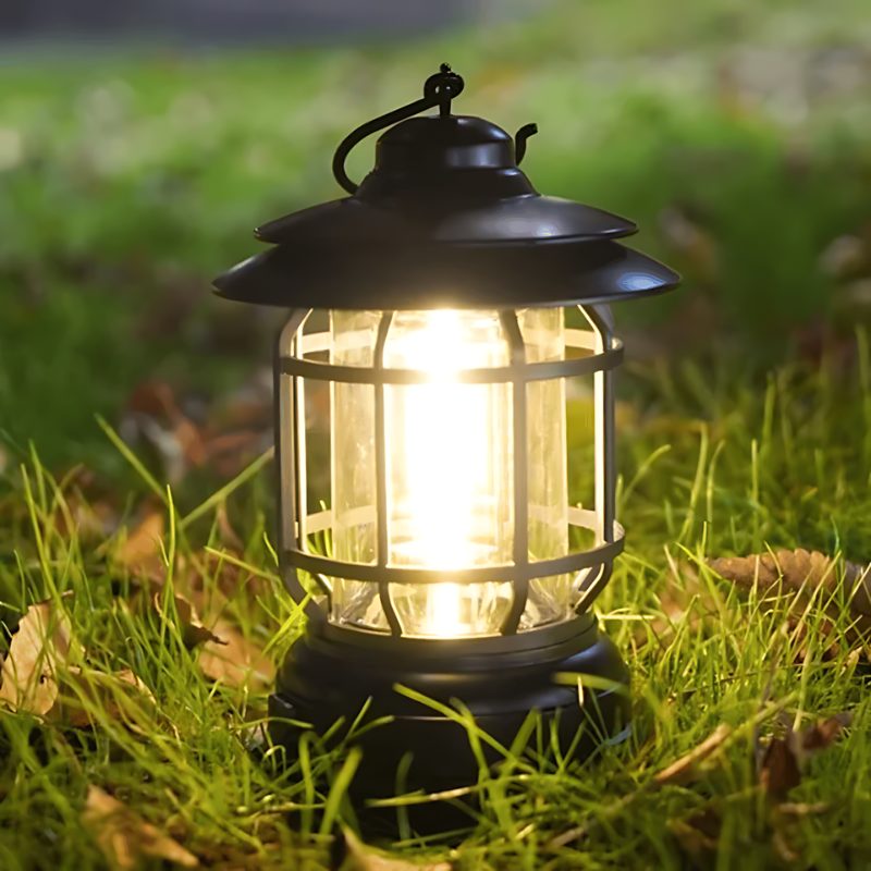 Retro Portable Lamp - Smart LED Lights with Vintage Design, Energy-Efficient-2