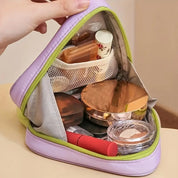 Bailee | Cosmetic bag with color contrast in triangular design