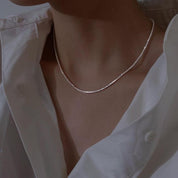 LunaCharm | Elegant Silver Starlight Necklace Set