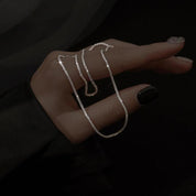 LunaCharm | Elegant Silver Starlight Necklace Set