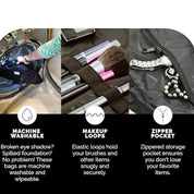 Layla | Stylish and Versatile Makeup Bag with Quick Access