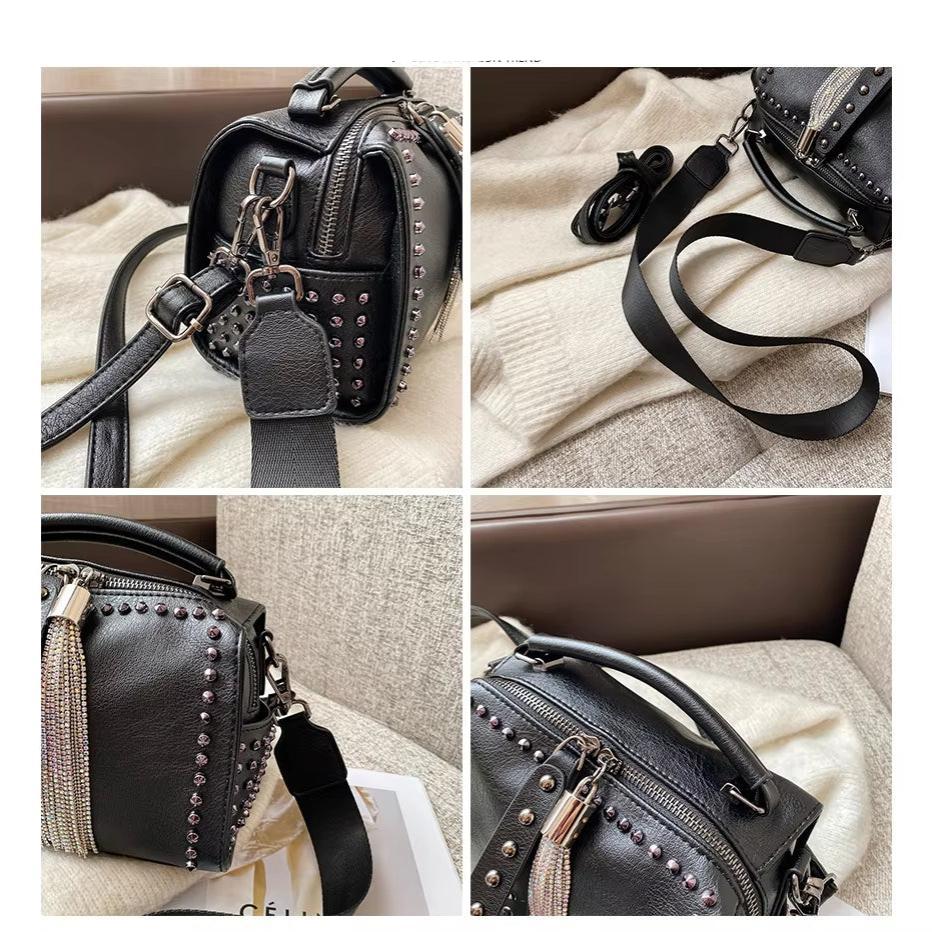 Anya | Elegant Shoulder Bag with Studded Details and Stylish Accents