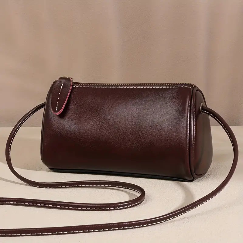 Laura | Cylinder-Shaped Crossbody Bag with Sleek Design