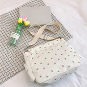 Izza | Cute Floral Pattern Shoulder Bag with Multiple Compartments